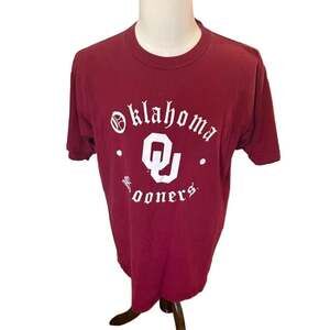 Vintage Foot Locker Oklahoma Sooners Crimson Red Short Sleeve T-Shirt
